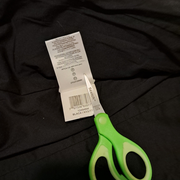 BCBGMAXAZRIA black genuine soft leather draped collar jacket front zip size XXS. - Picture 9 of 13